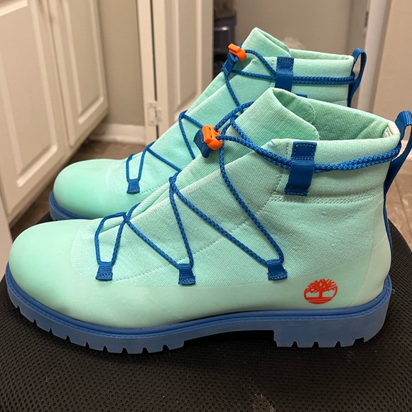 Timberland x Suzanne Oude Hengel Knit 6-Inch Boot, Size U.S. M13 - Picture 1 of 7